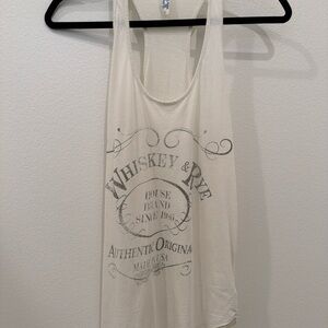 Project Social T White Tank Top Whiskey and Rye